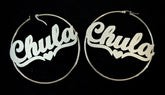 Hoop's Chula Large Silver Bling (Pair)